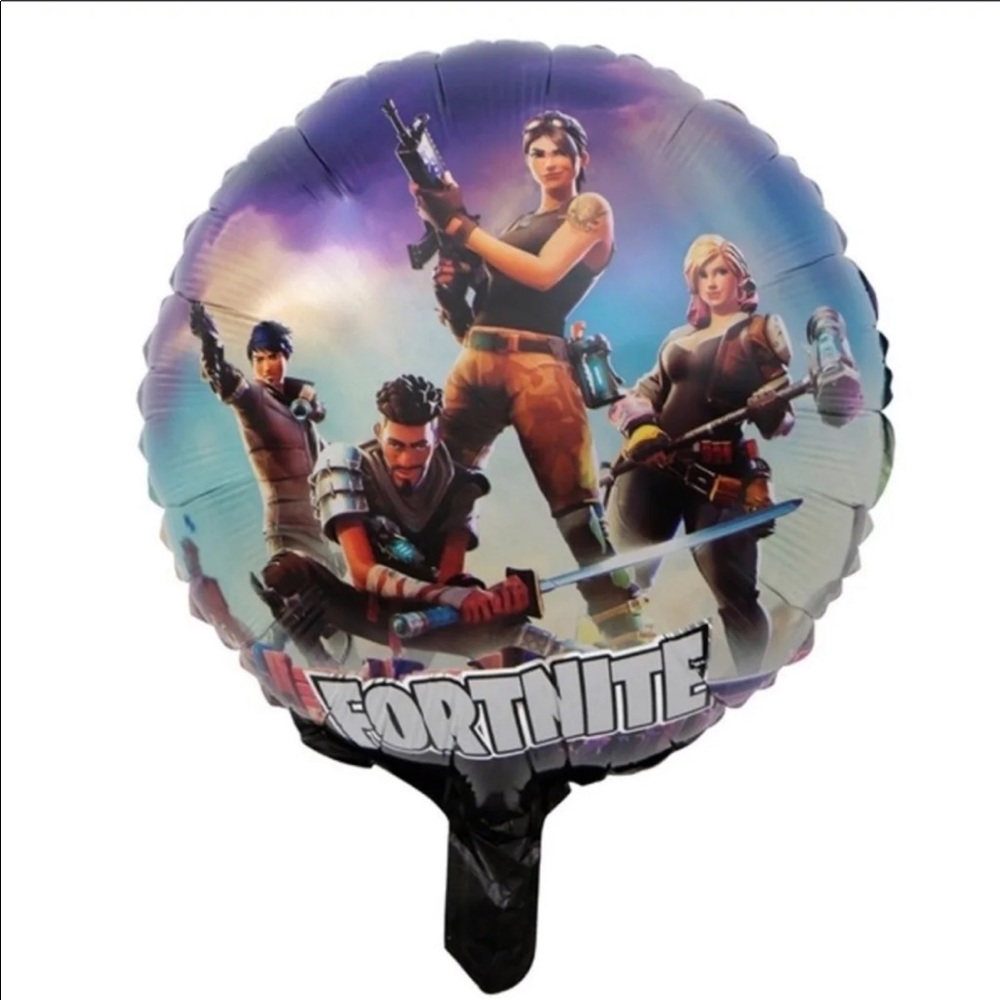 Fornite 6pc Set Mylar Foil Balloons - Picture 1 of 2